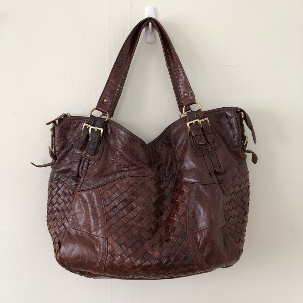 Love Stitch Leather Shoulder purse